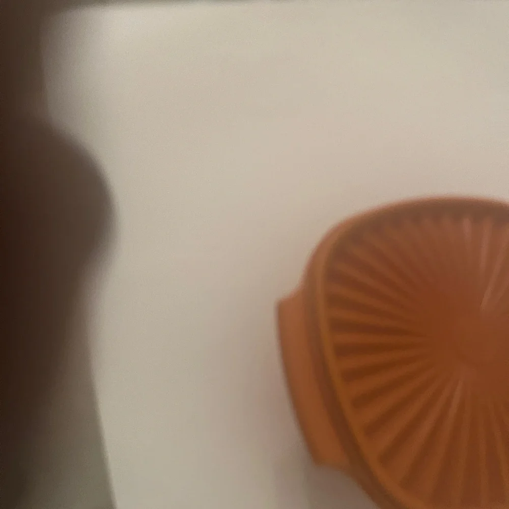 Vintage Tupperware Orange Servalier Bowl with Lid • Retro Kitchen Storage •